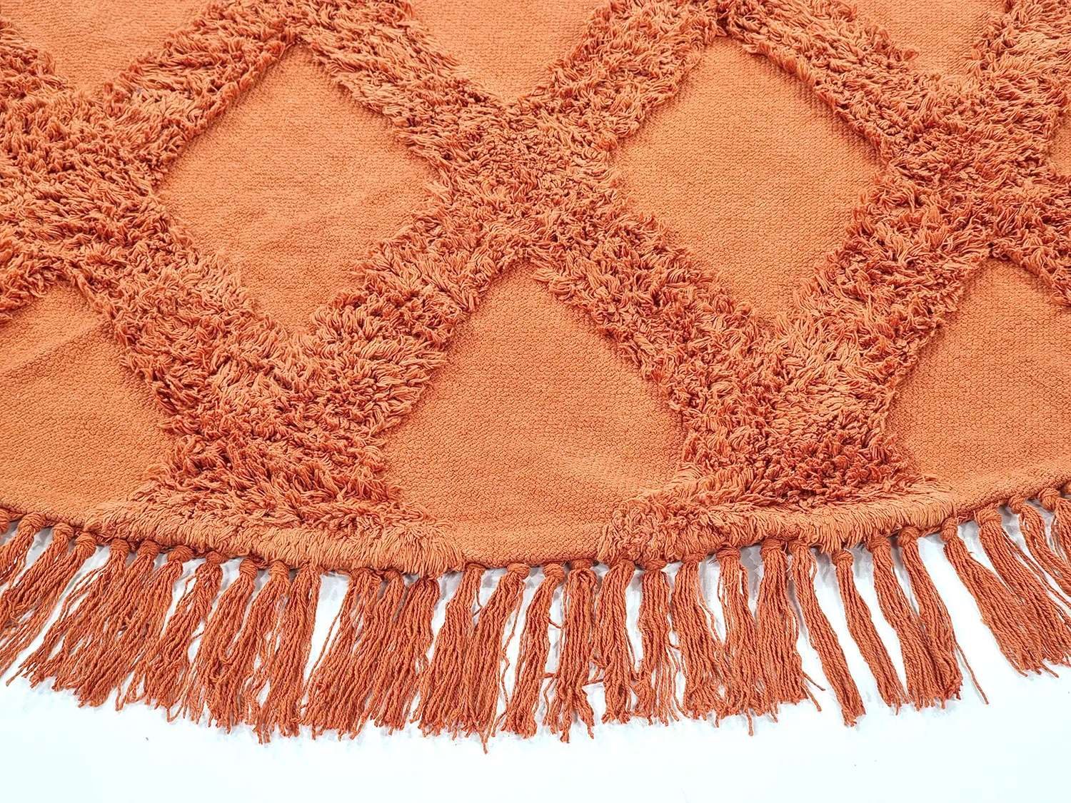 Kerek szőnyeg - Pamplona Natural Cotton Shaggy (terracotta)