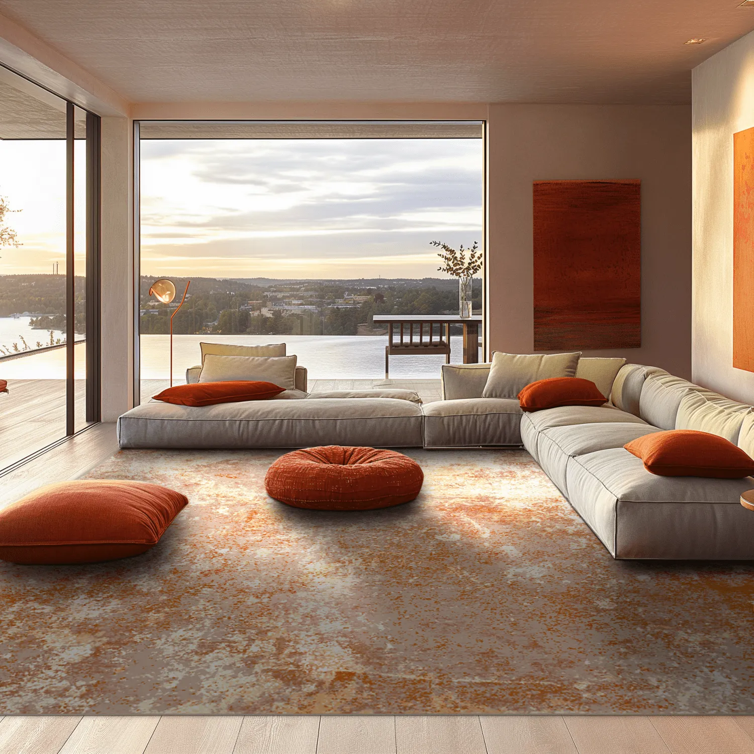 Wilton szőnyeg - Pavoa (narancssárga)