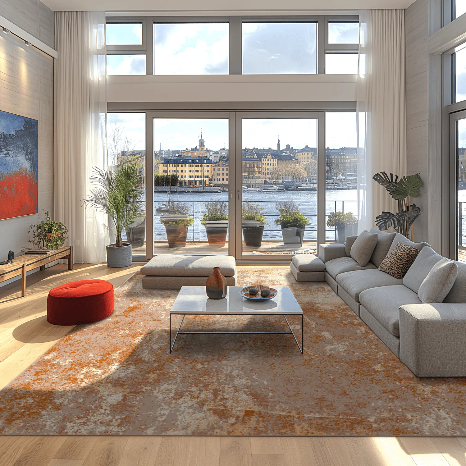 Wilton szőnyeg - Pavoa (narancssárga)