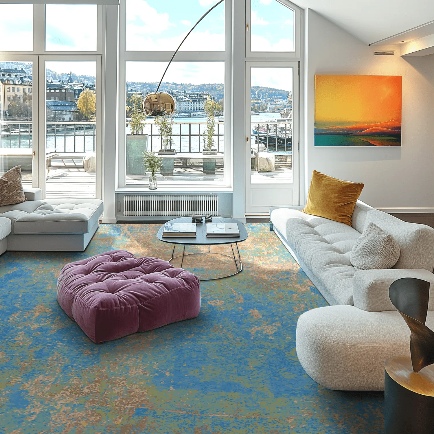 Wilton szőnyeg - Pavoa (kék)