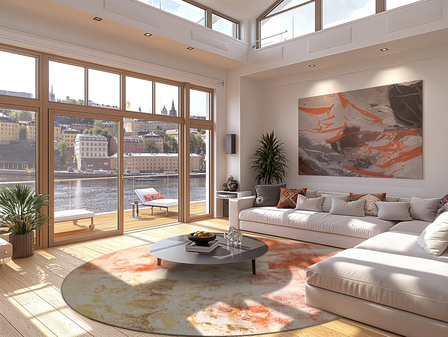 Kerek szőnyeg - Periana (rózsaszín/többszínű)