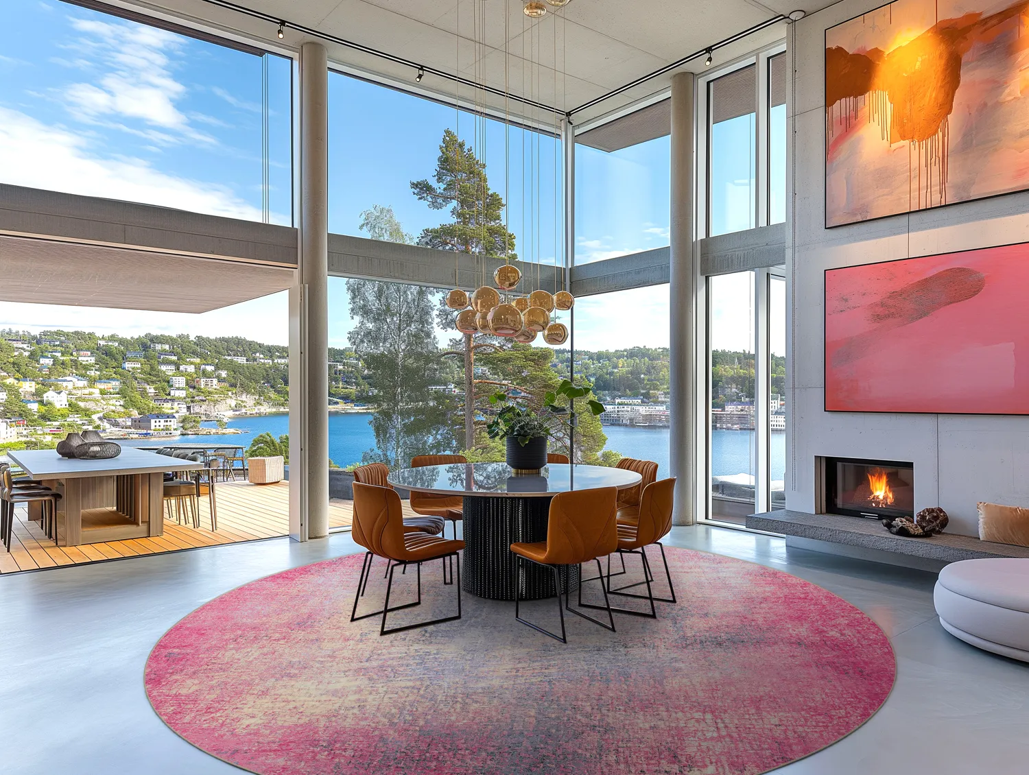 Kerek szőnyeg - Perugia (rózsaszín)