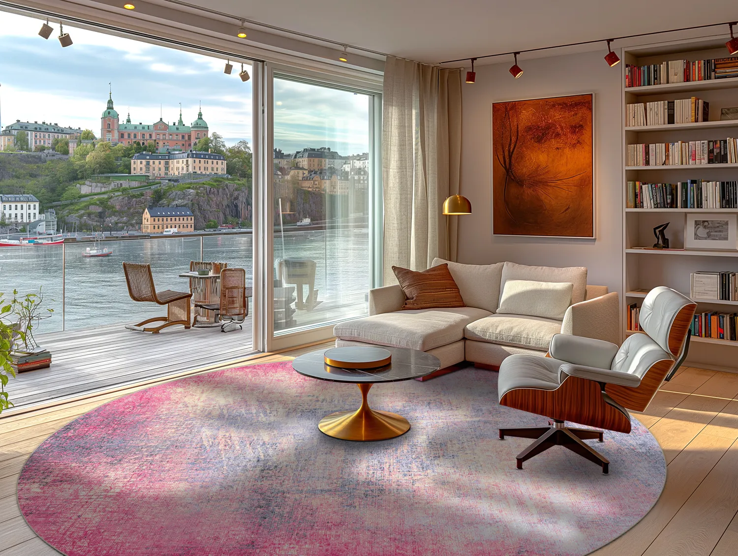 Kerek szőnyeg - Perugia (rózsaszín)