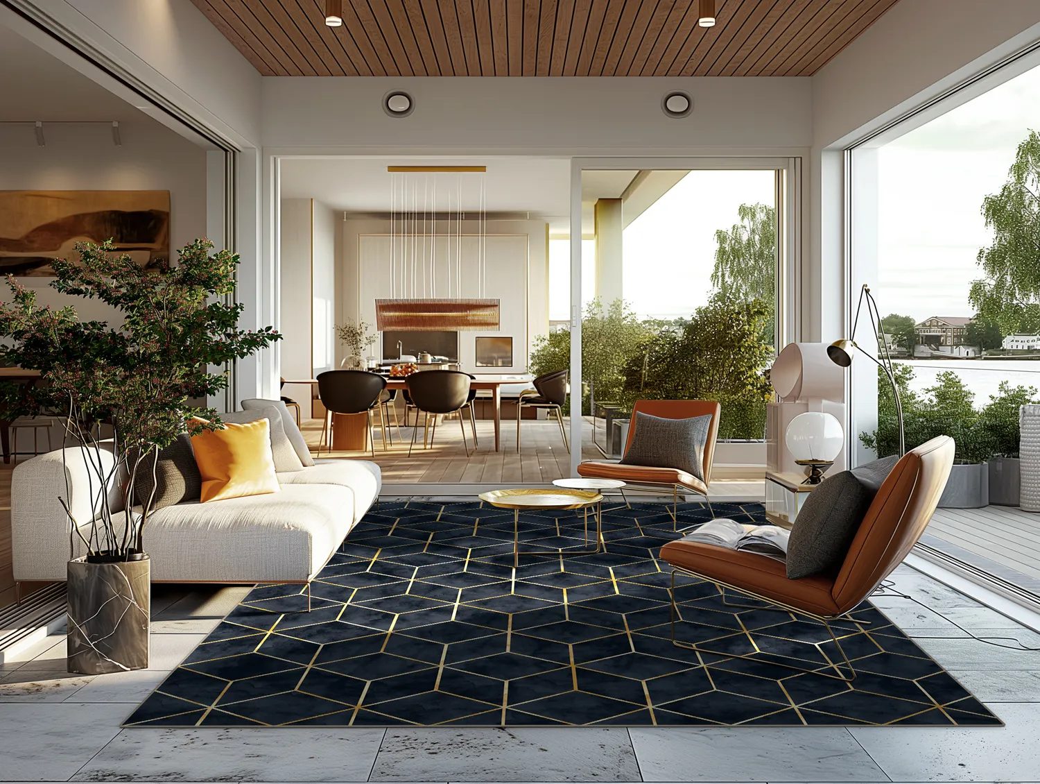 Wilton szőnyeg - Remy (sötétkék)