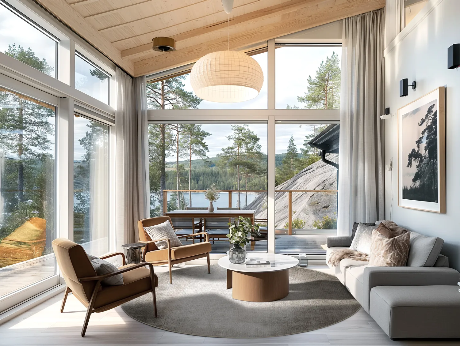 Kerek szőnyeg - Riano (szürke)