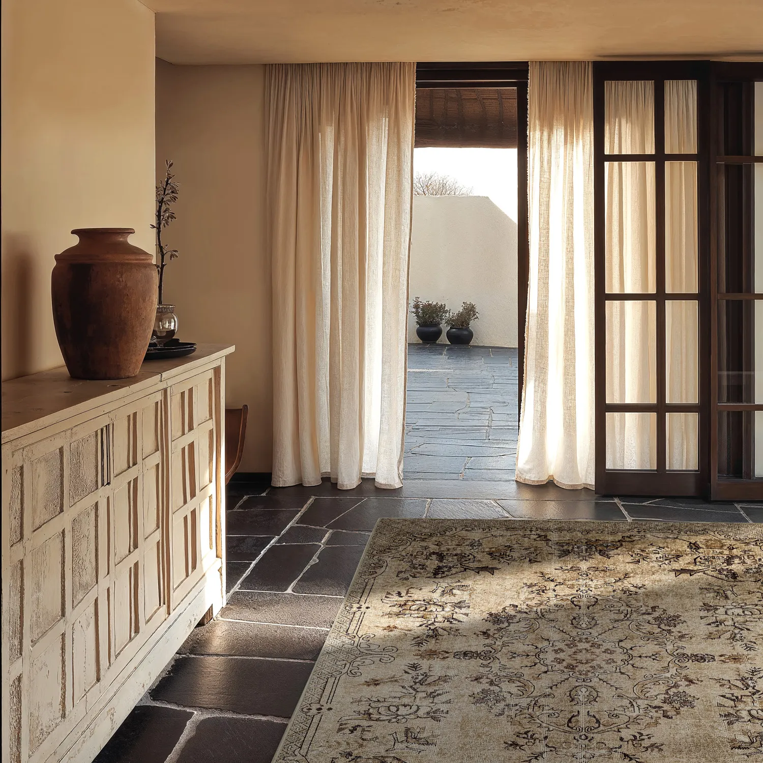 Wilton szőnyeg - rózsaszínlie (bezs)