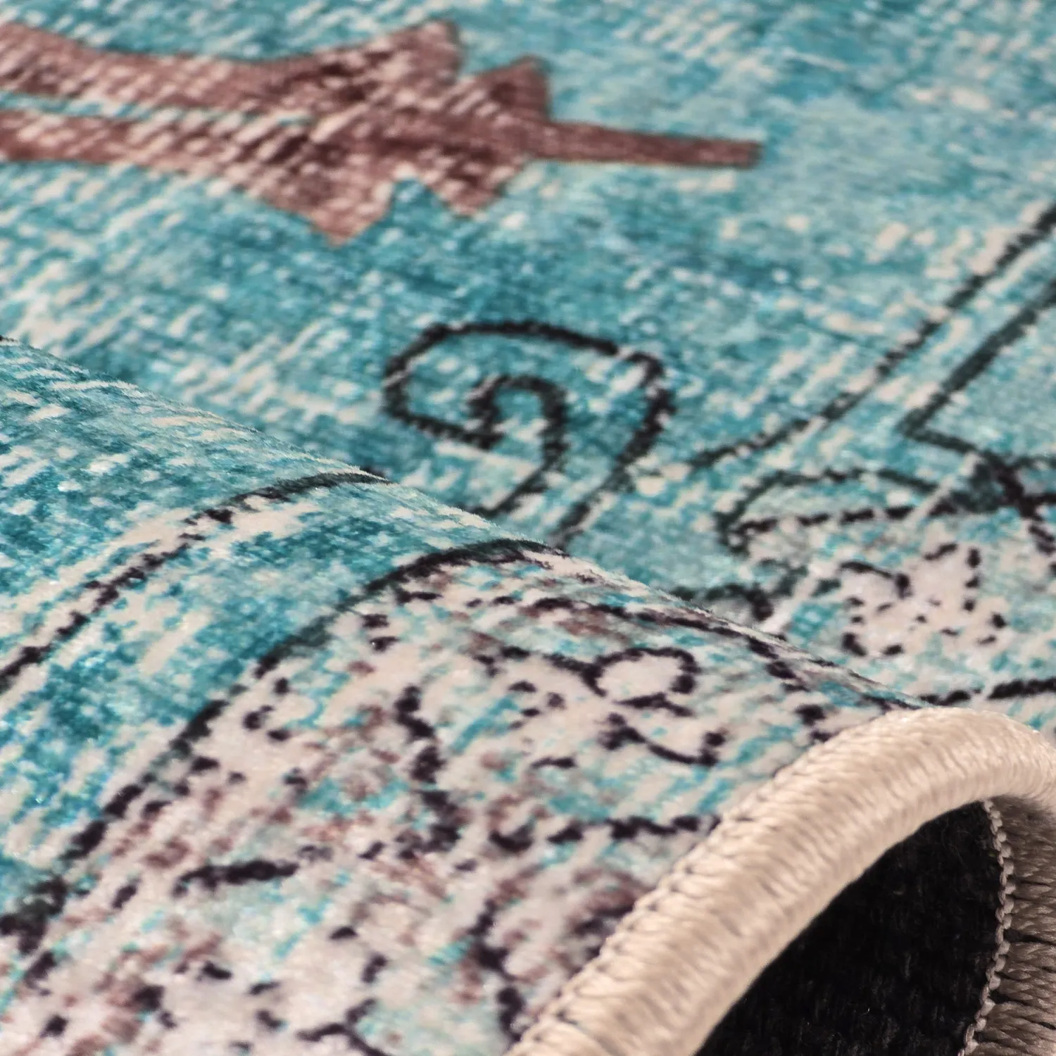 Wilton szőnyeg - rózsaszínlie (kék)