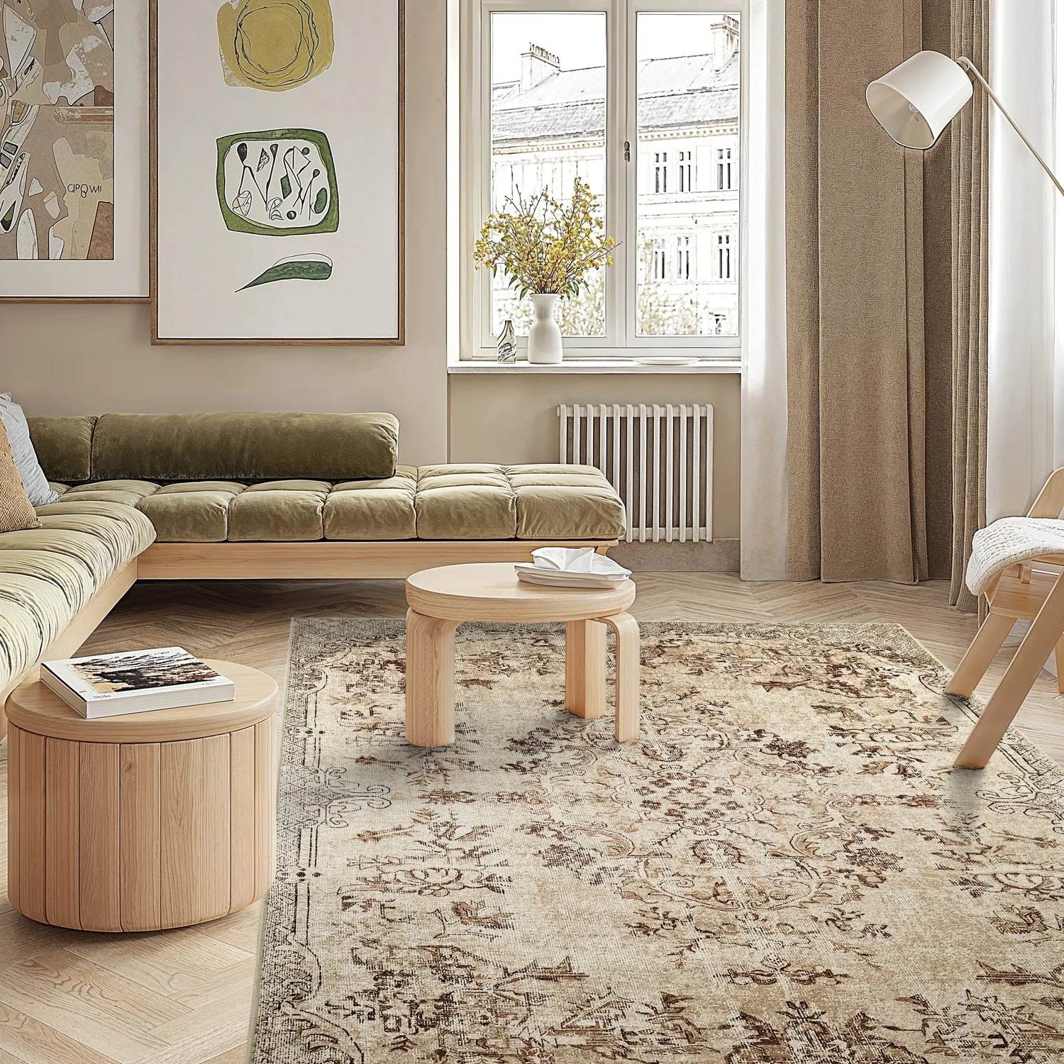 Wilton szőnyeg - rózsaszínlie (barna)