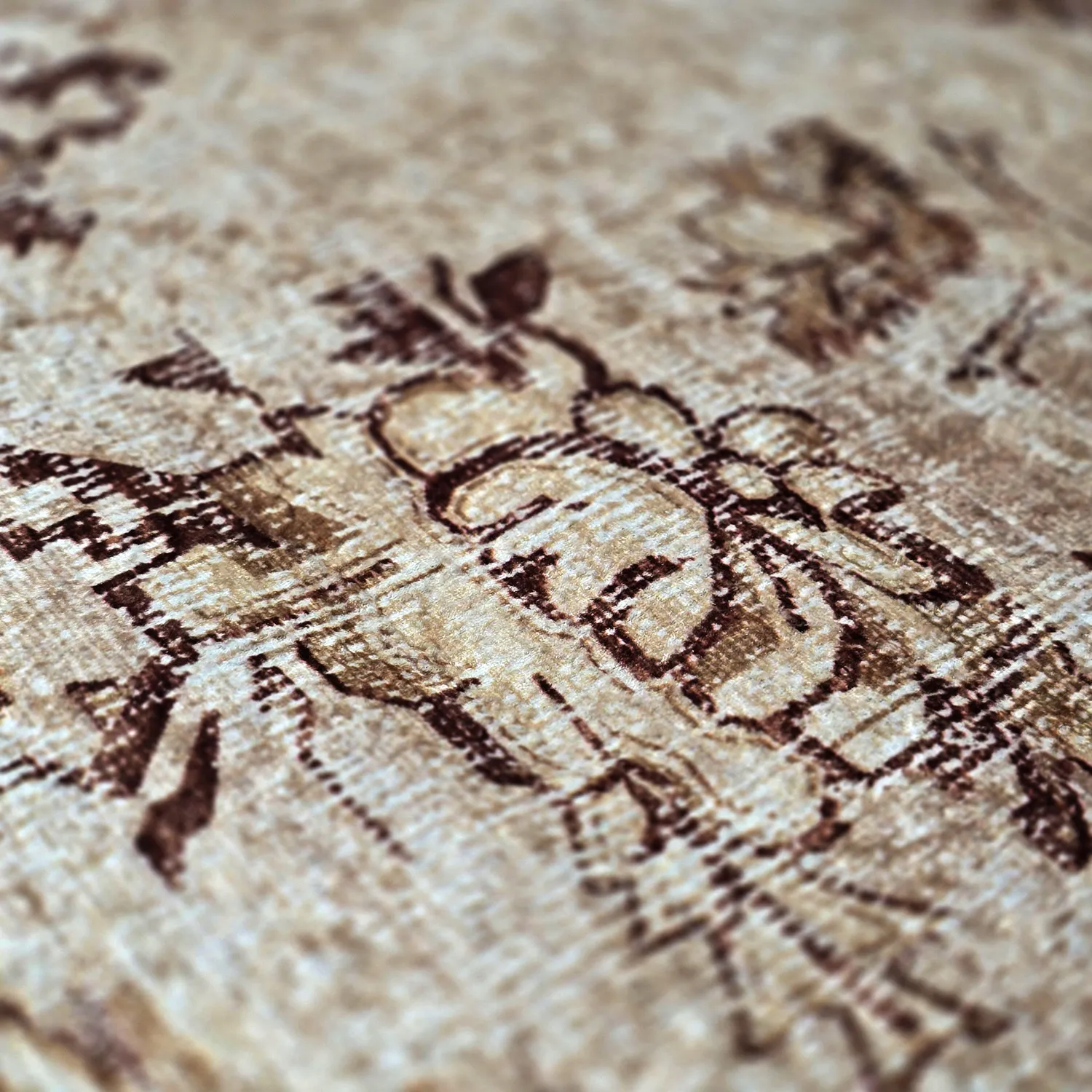 Wilton szőnyeg - rózsaszínlie (barna)