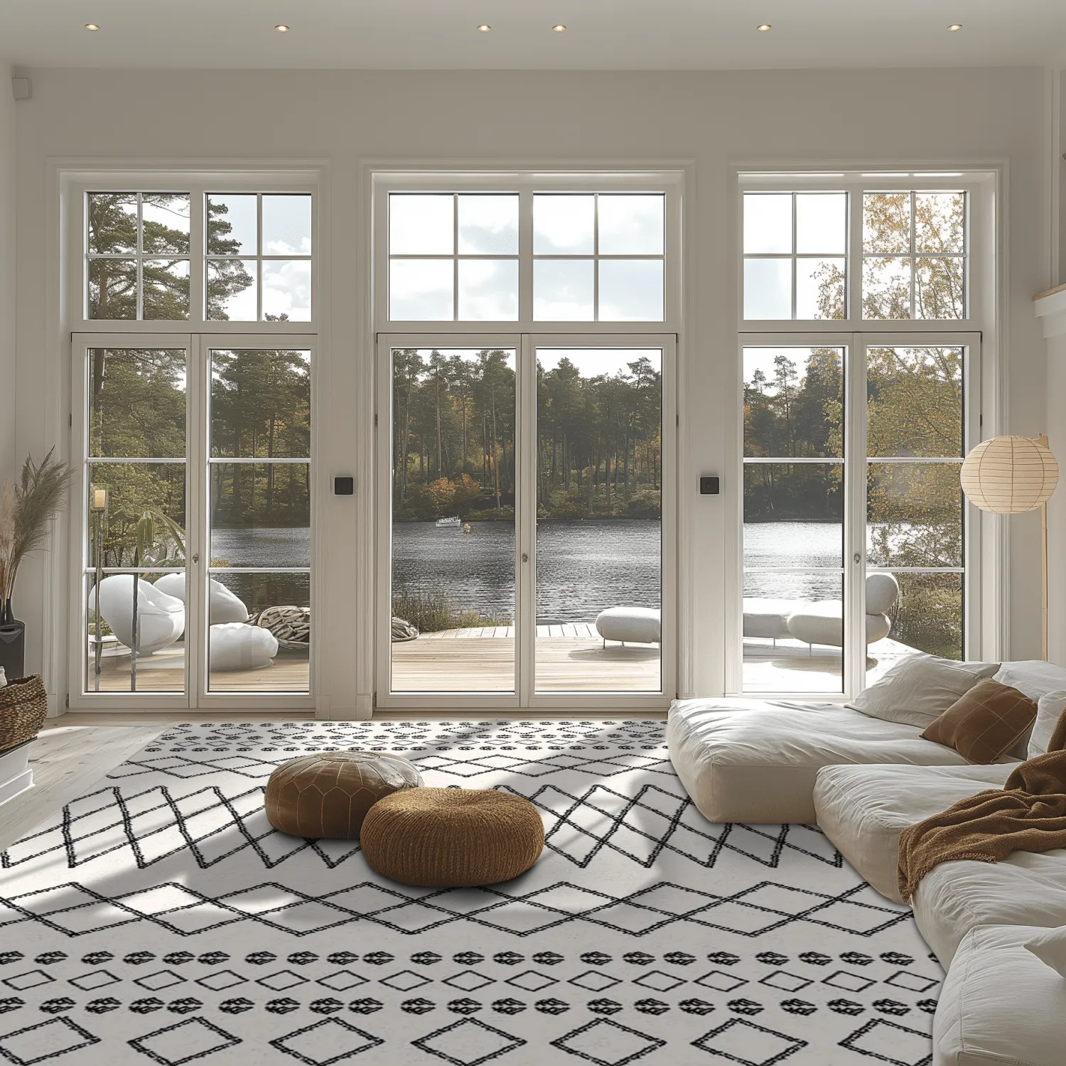 Wilton szőnyeg - Safi (fekete/fehér)