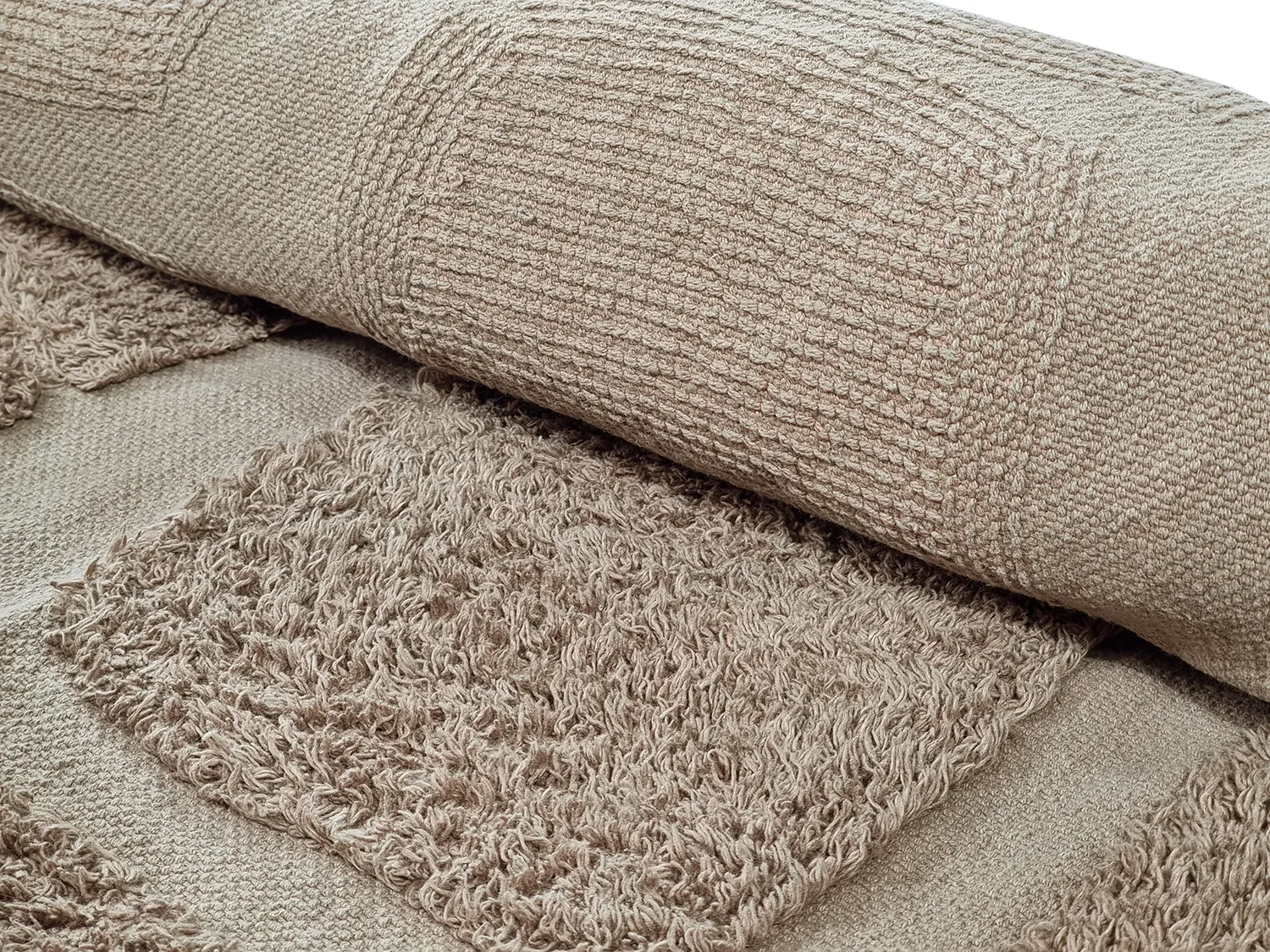 Kerek szőnyeg - Salem Natural Cotton Shaggy (tópszín)