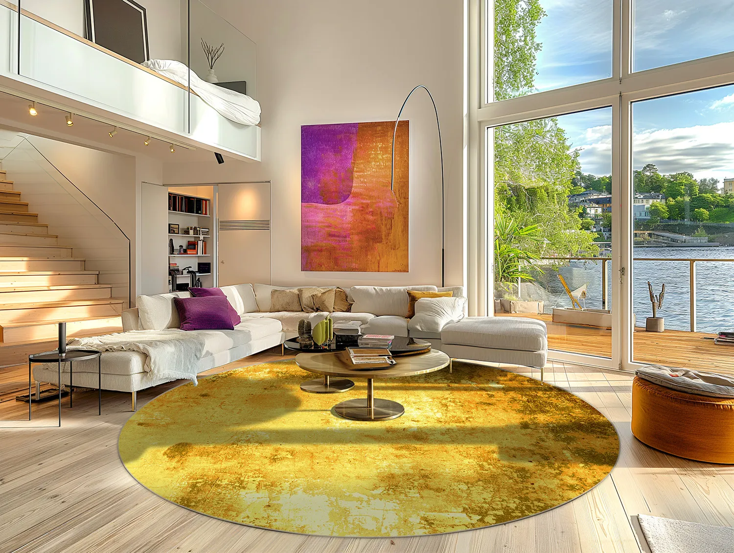 Kerek szőnyeg - Salitto (arany)