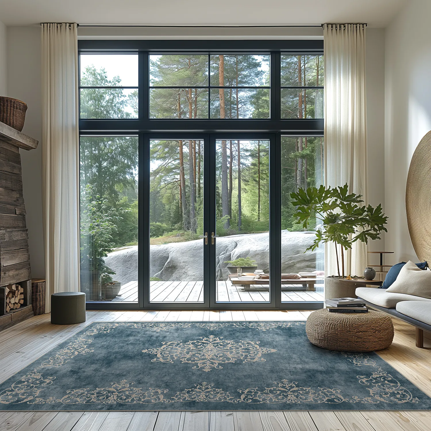 Wilton szőnyeg - Santi (kék/bezs)