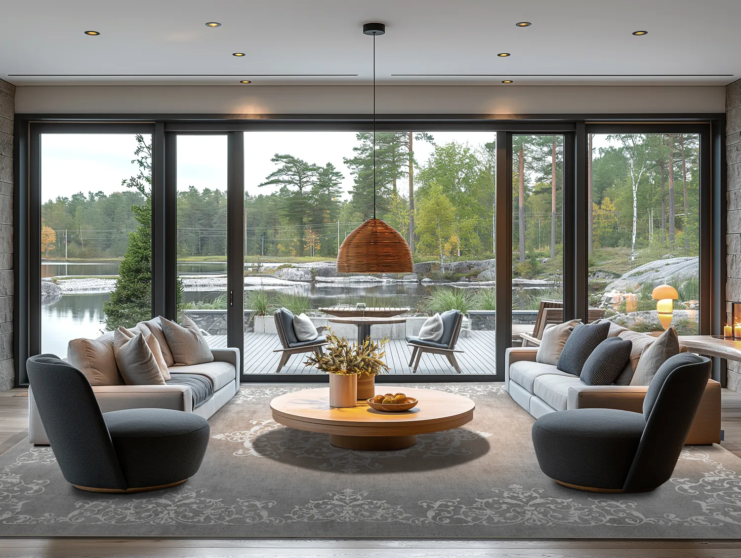 Wilton szőnyeg - Santi (szürke/fehér)