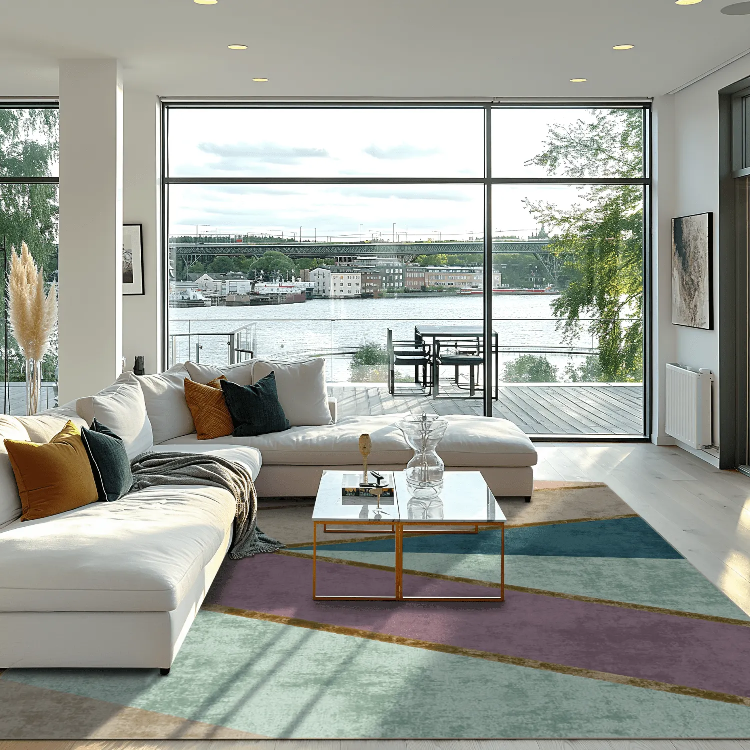 Wilton szőnyeg - Sanya (kék/többszínű)