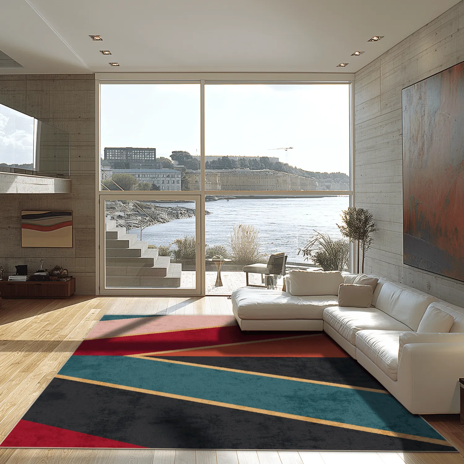 Wilton szőnyeg - Sanya (piros/többszínű)