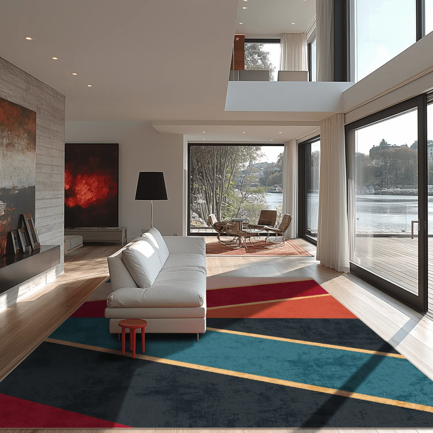 Wilton szőnyeg - Sanya (piros/többszínű)