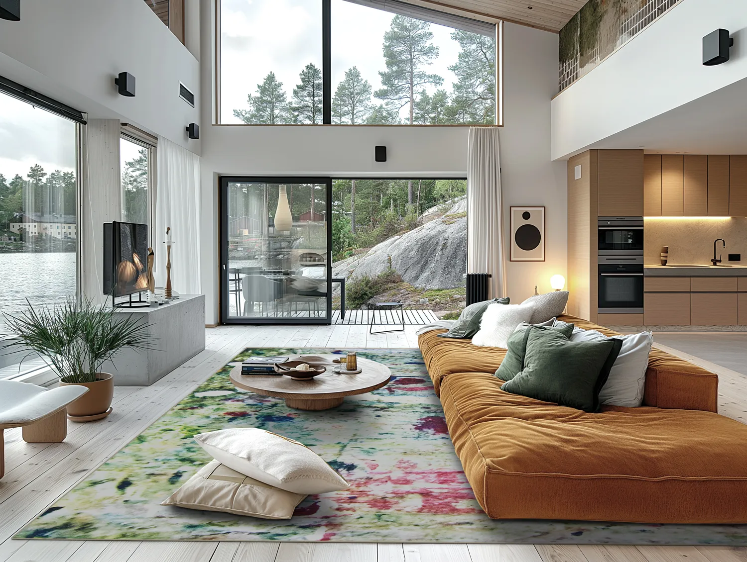 Wilton szőnyeg - Satriano Blur (szürke/többszínű)