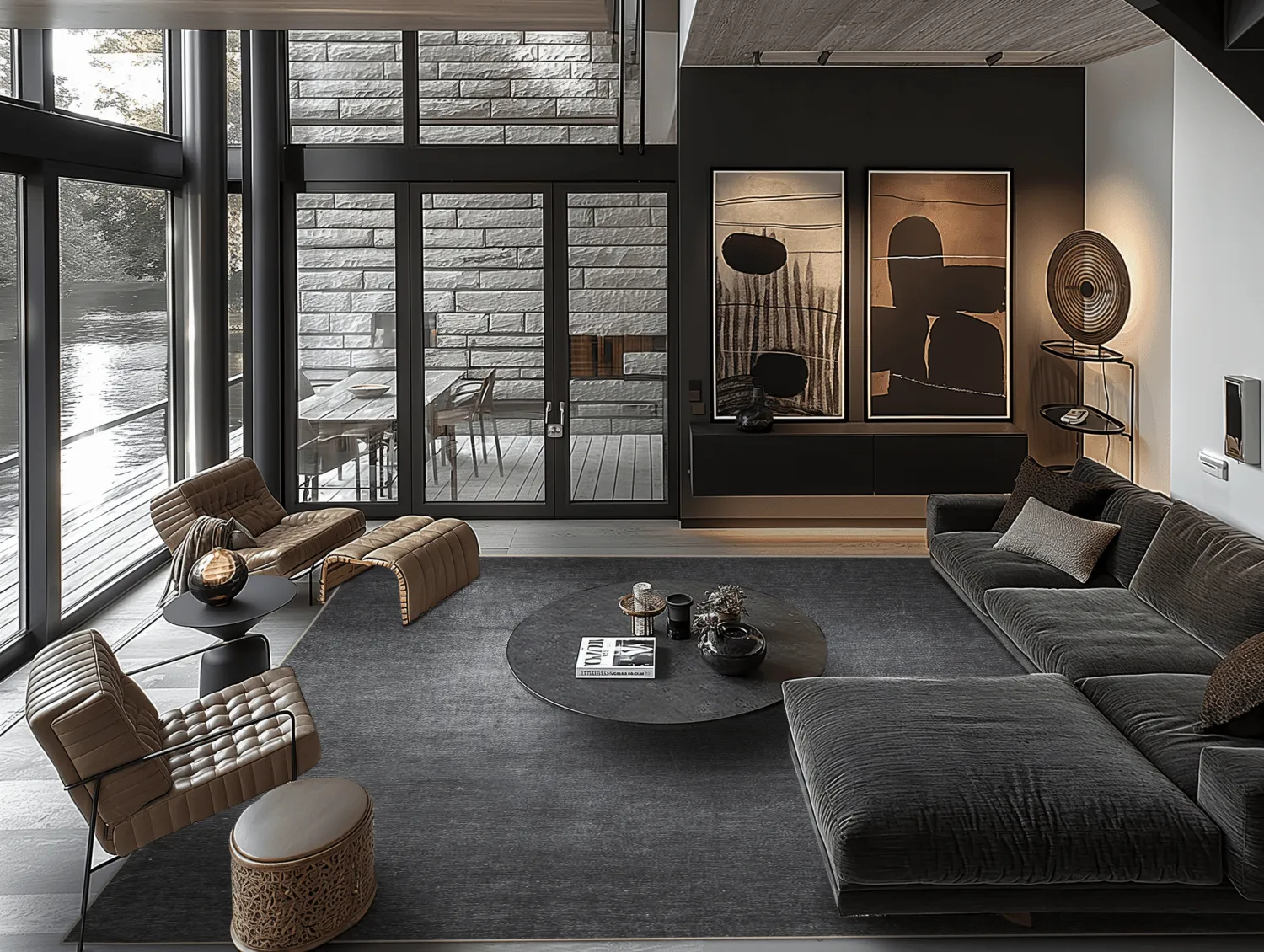 Wilton szőnyeg - Serifos (sötétszürke)