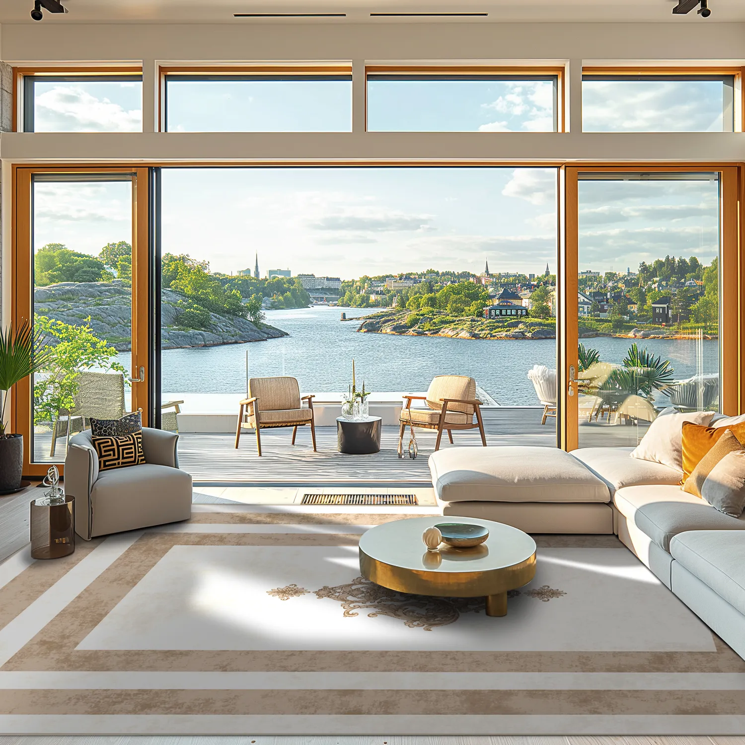 Wilton szőnyeg - Soros (bezs/fehér)