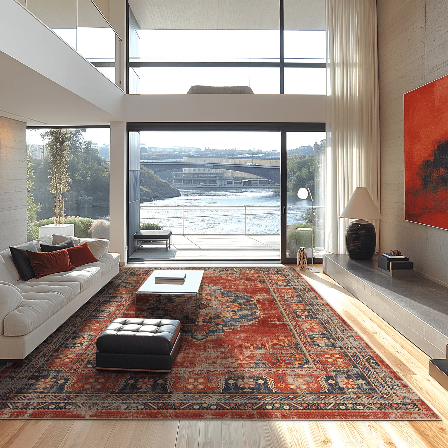 Wilton szőnyeg - Soussi (piros/többszínű)