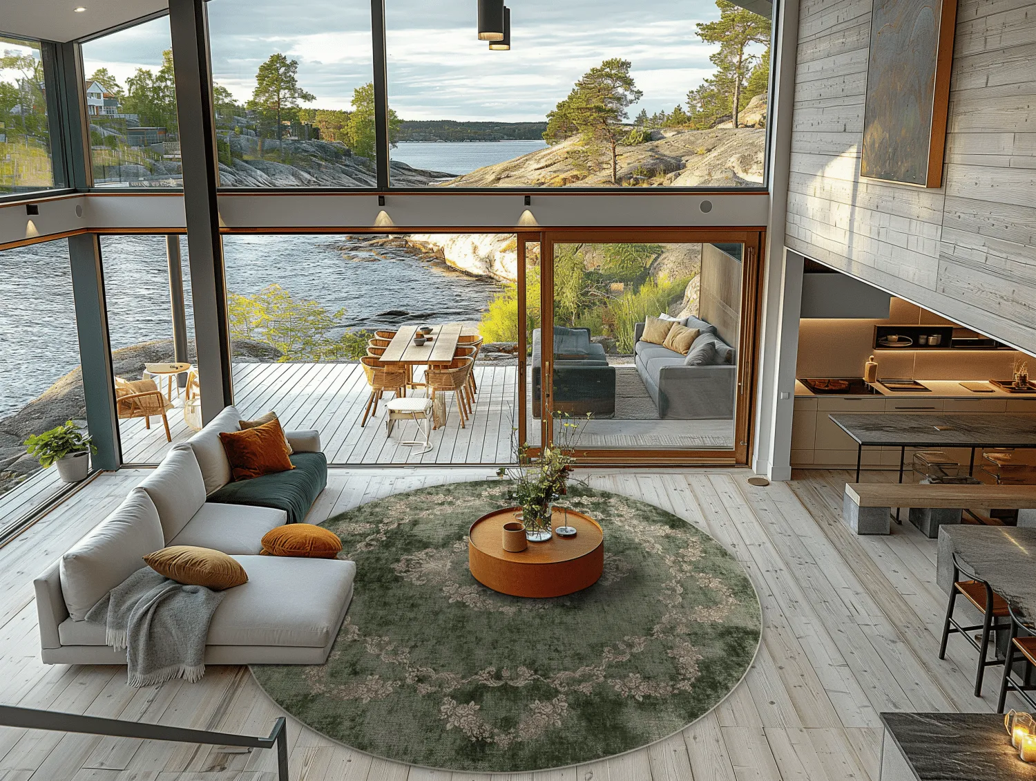 Kerek szőnyeg - Taknis (zöld)