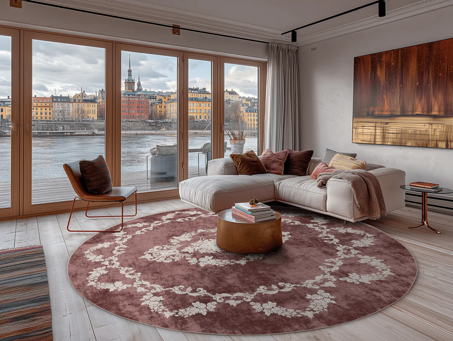 Kerek szőnyeg - Taknis (piros)