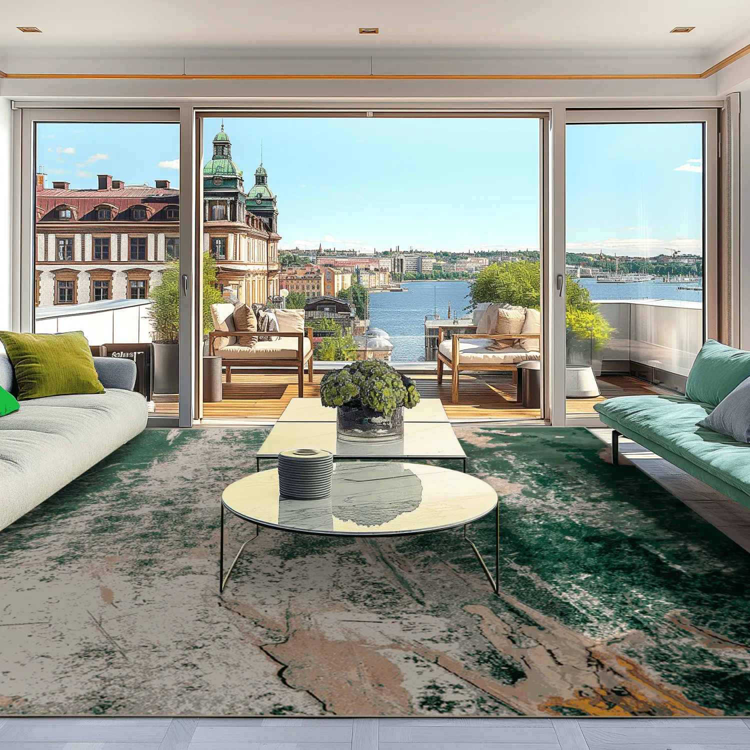 Wilton szőnyeg - Tamalous (bezs/zöld)