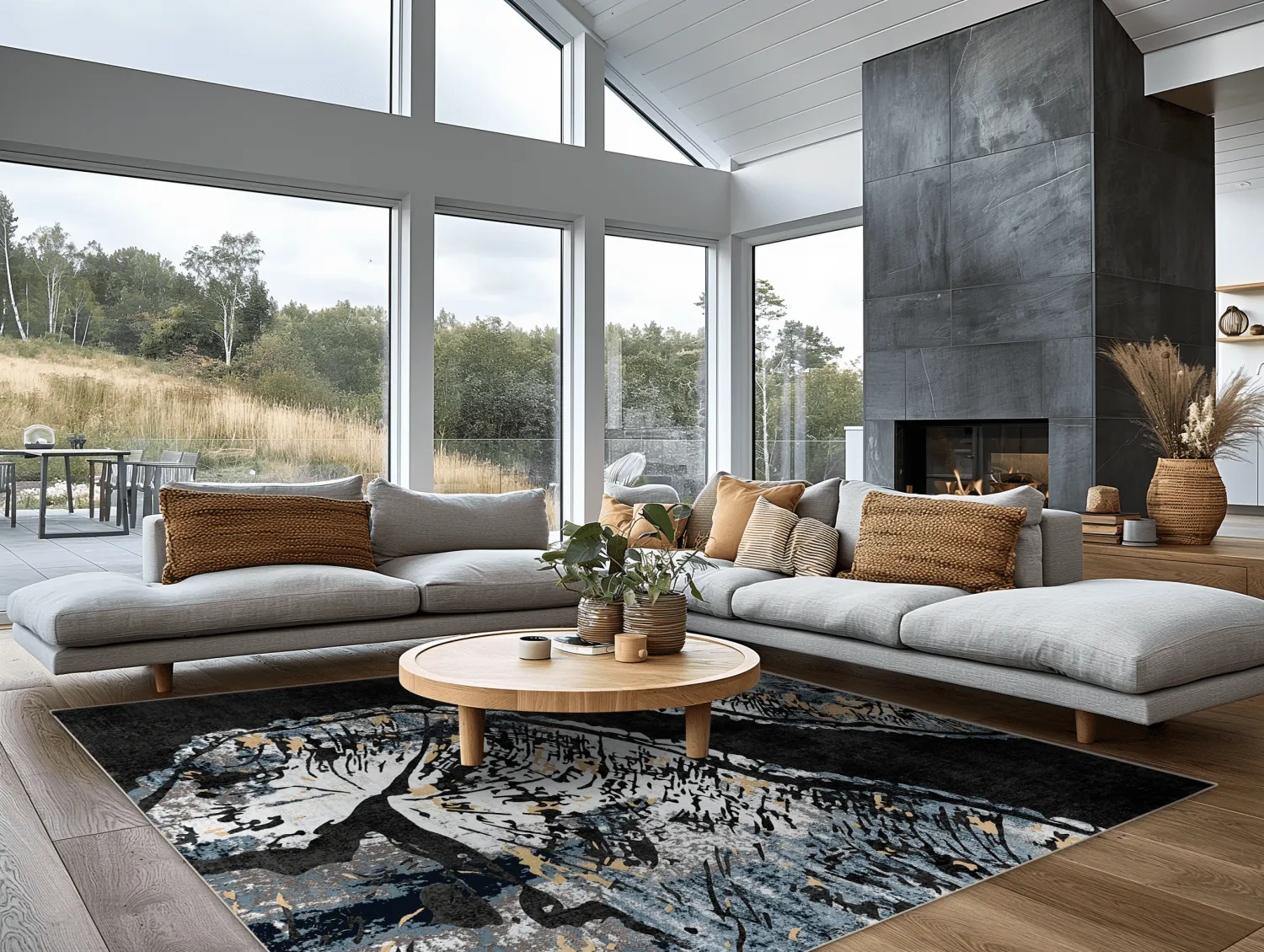 Wilton szőnyeg - Tamsim (fekete/multi)