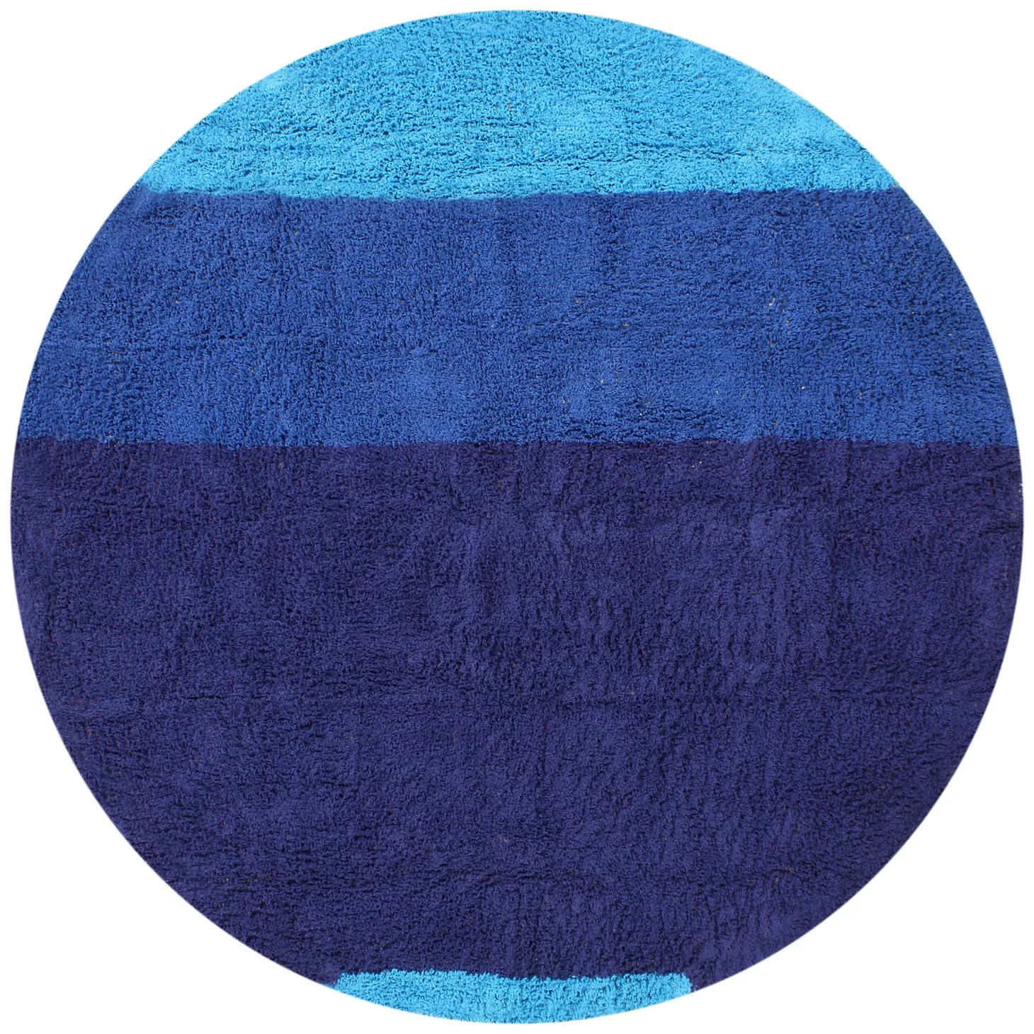 Kerek szőnyeg - Taro Natural Cotton Shaggy (kék)