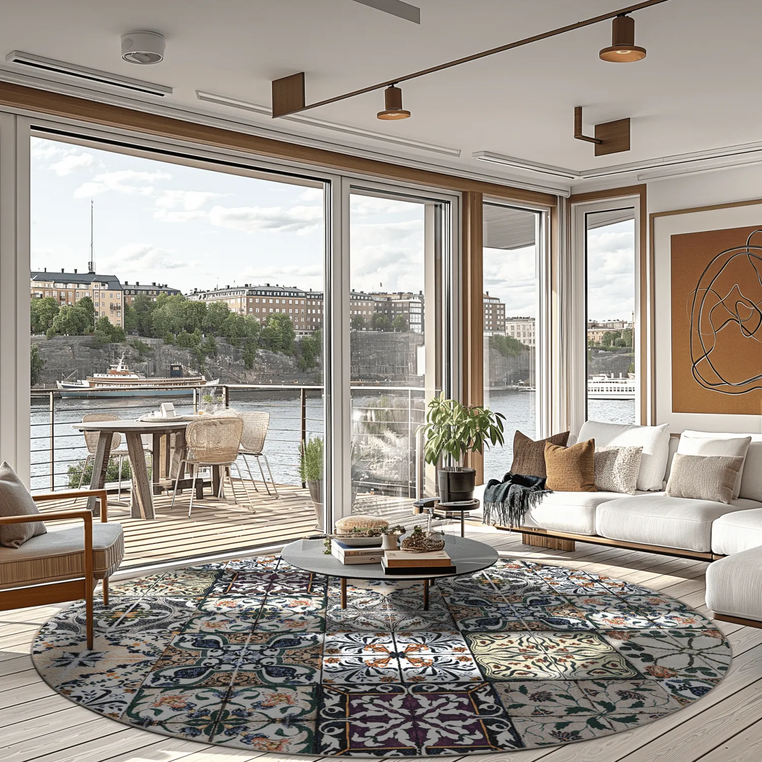 Kerek szőnyeg - Tierra (többszínű)