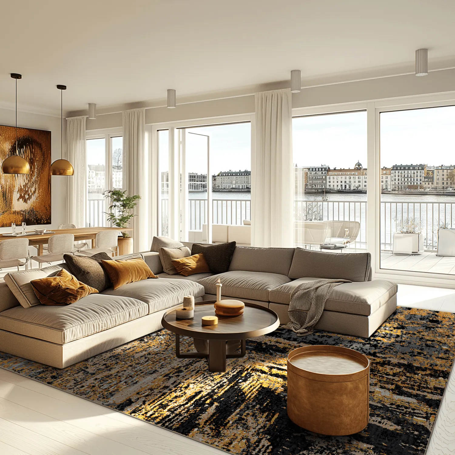 Wilton szőnyeg - Tizzano (arany/többszínű)