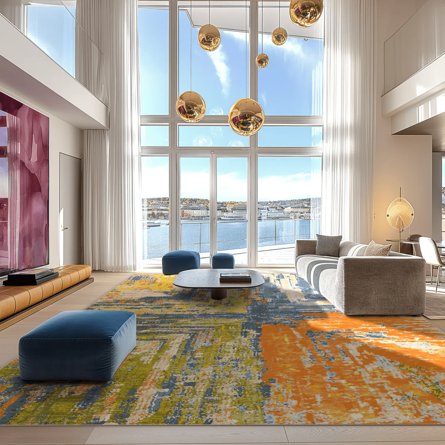 Wilton szőnyeg - Tizzano (narancssárga/többszínű)