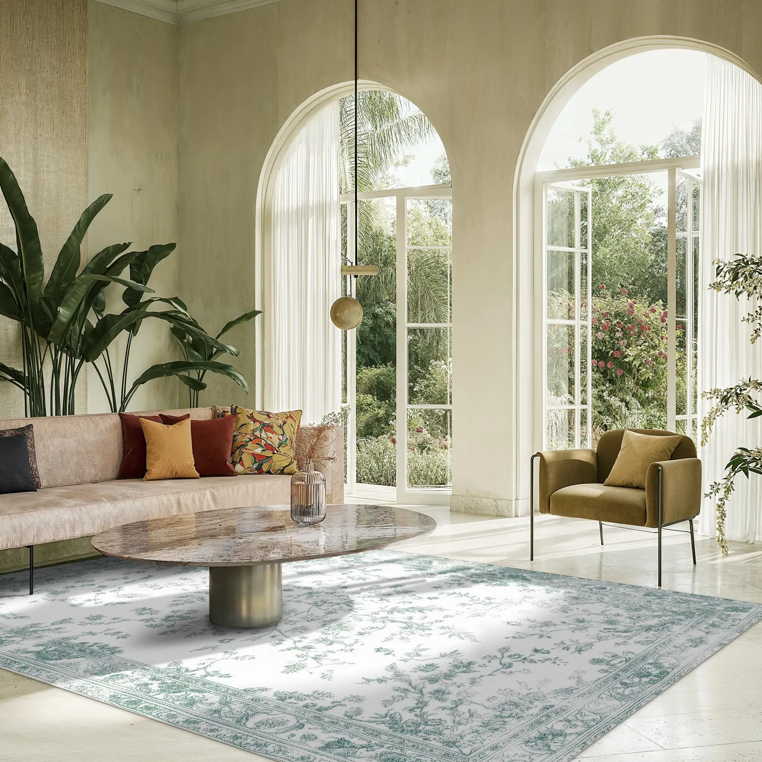 Wilton szőnyeg - Tulum (világoskék/fehér)