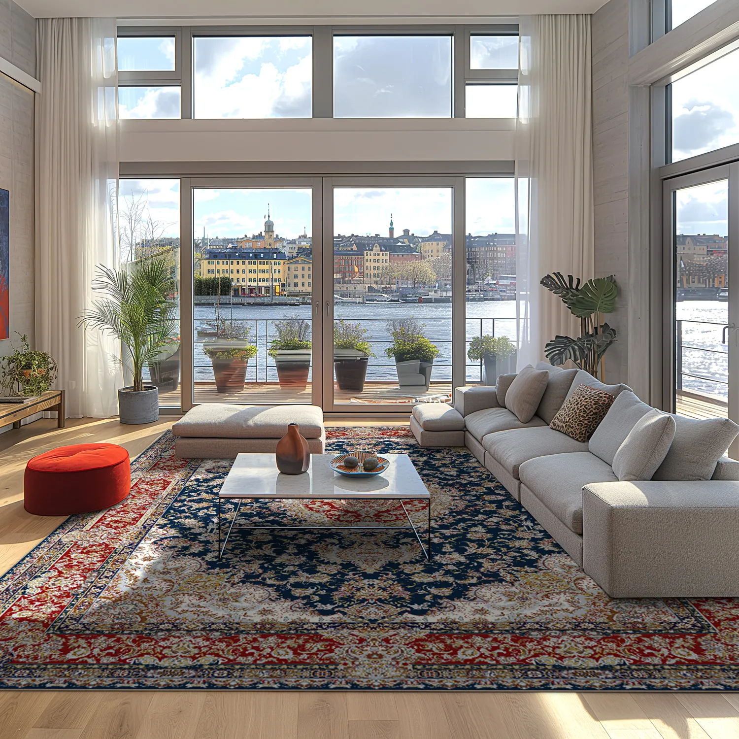 Wilton szőnyeg - Vakifli (kék/többszínű)