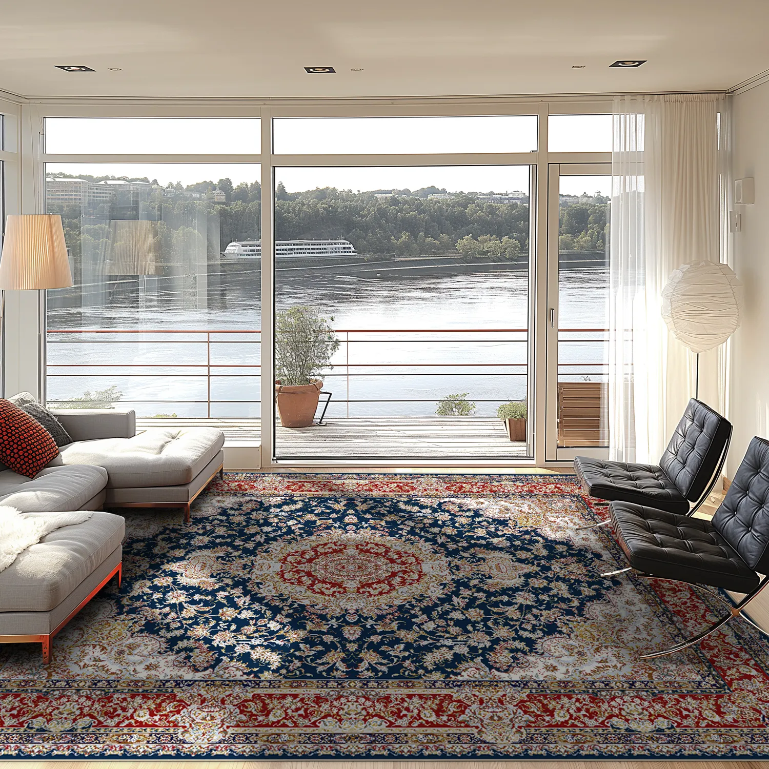 Wilton szőnyeg - Vakifli (kék/többszínű)