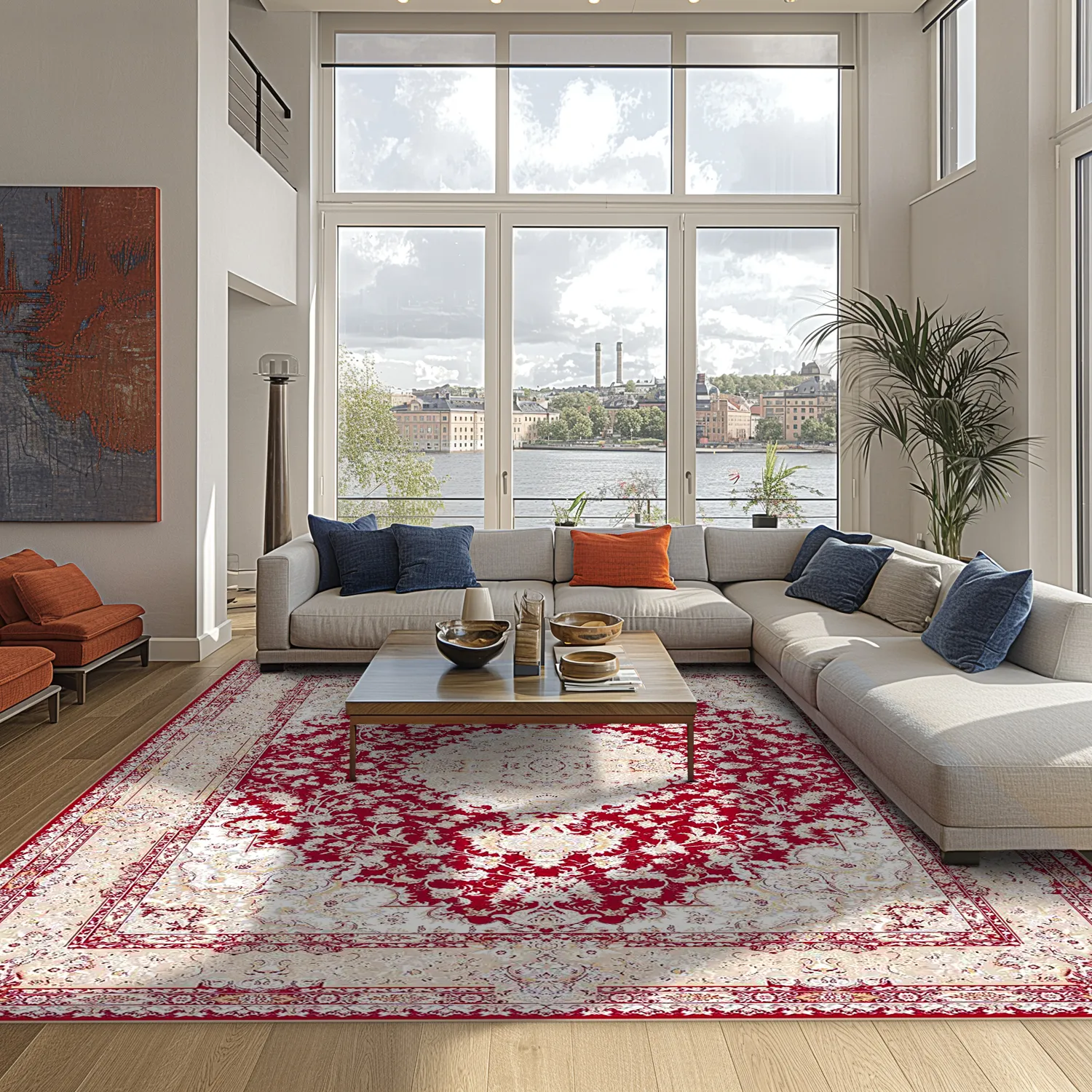 Wilton szőnyeg - Vakifli (piros/többszínű)