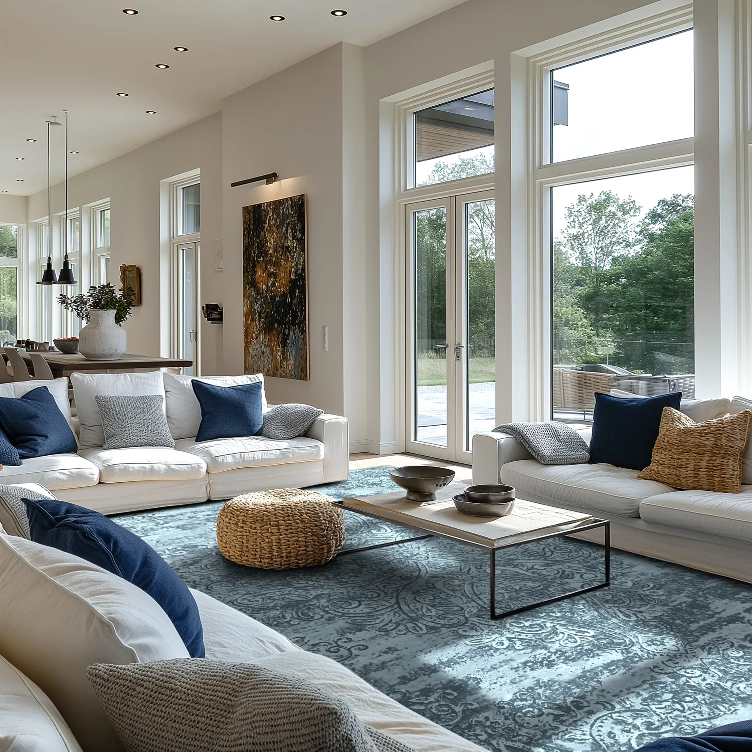 Wilton szőnyeg - Valenza (kék)