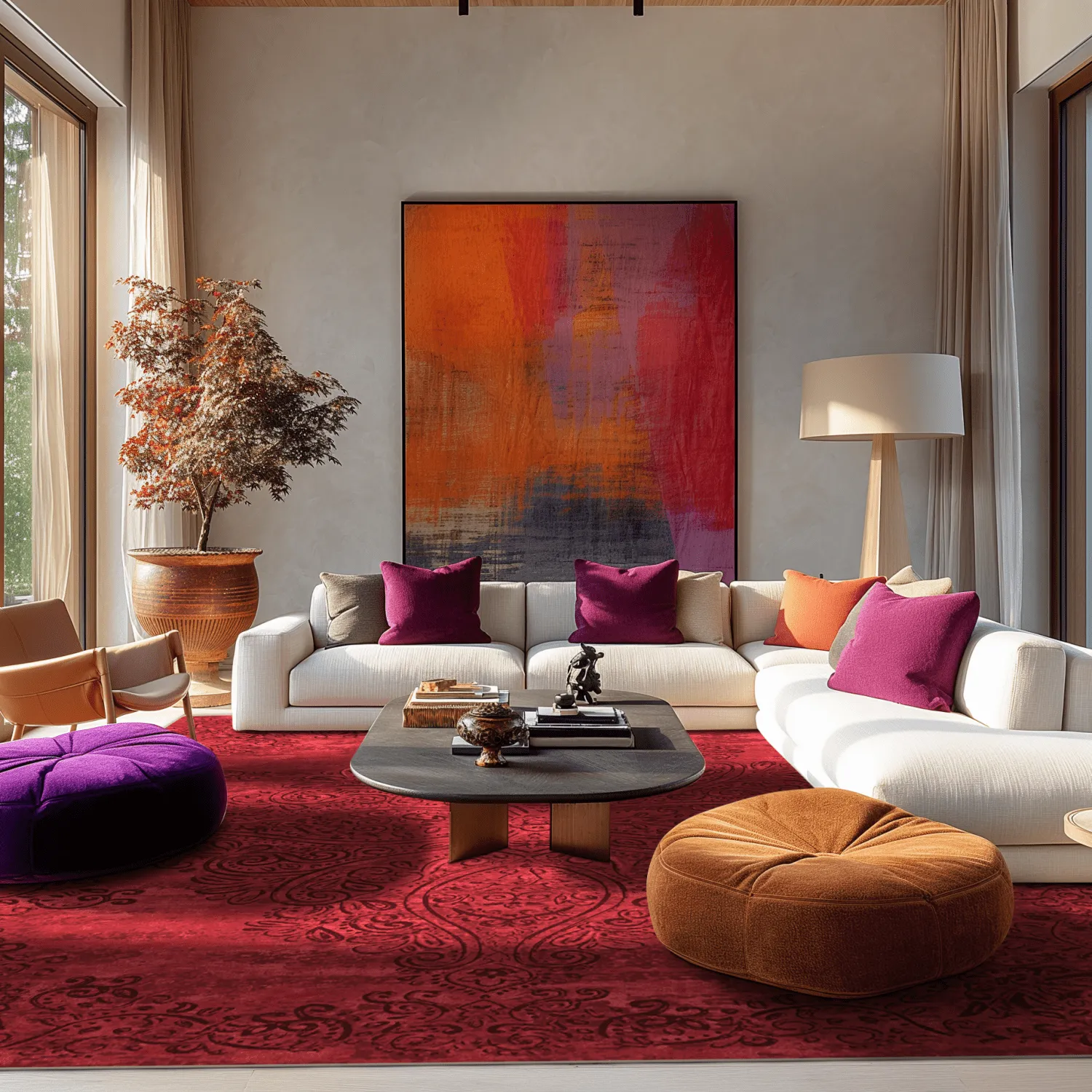 Wilton szőnyeg - Valenza (piros)