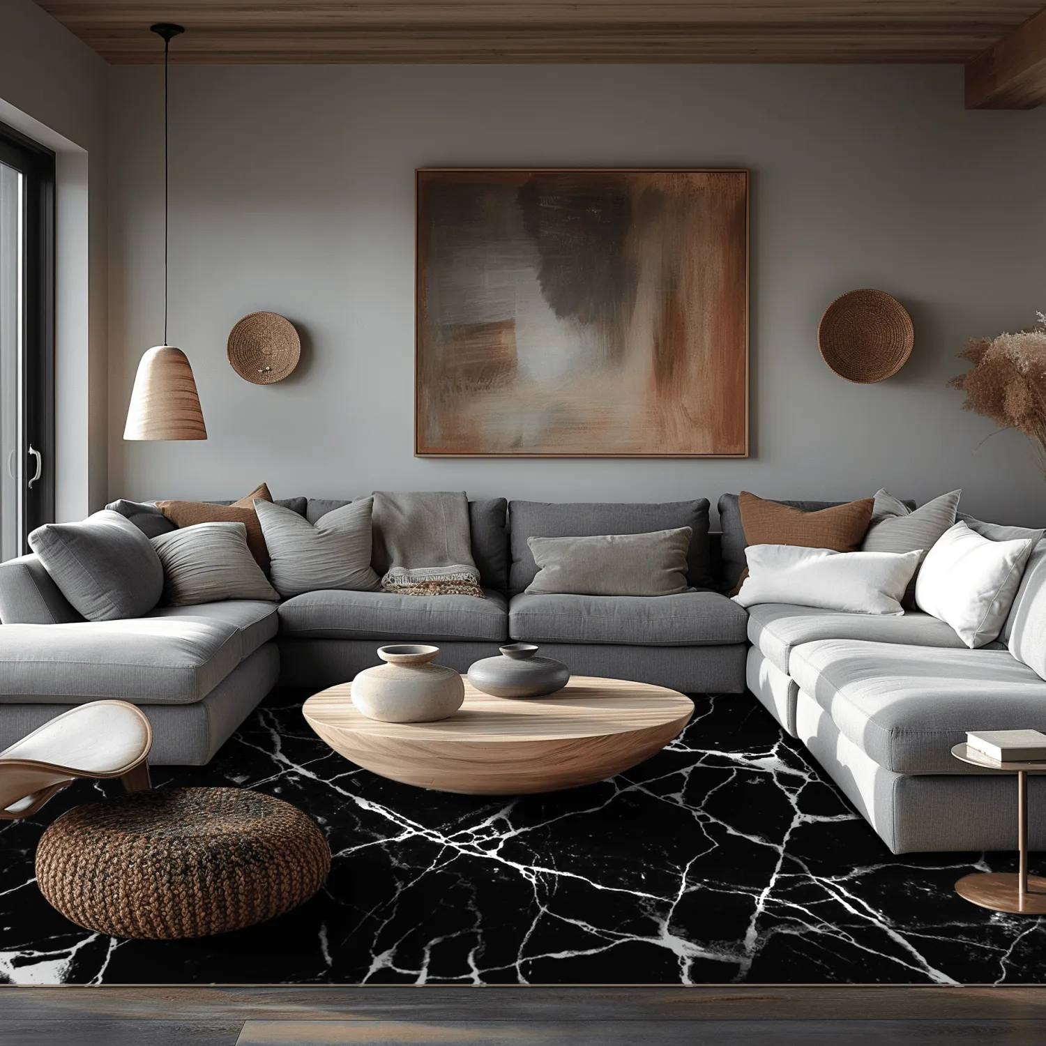 Wilton szőnyeg - Vieste (fekete/fehér)