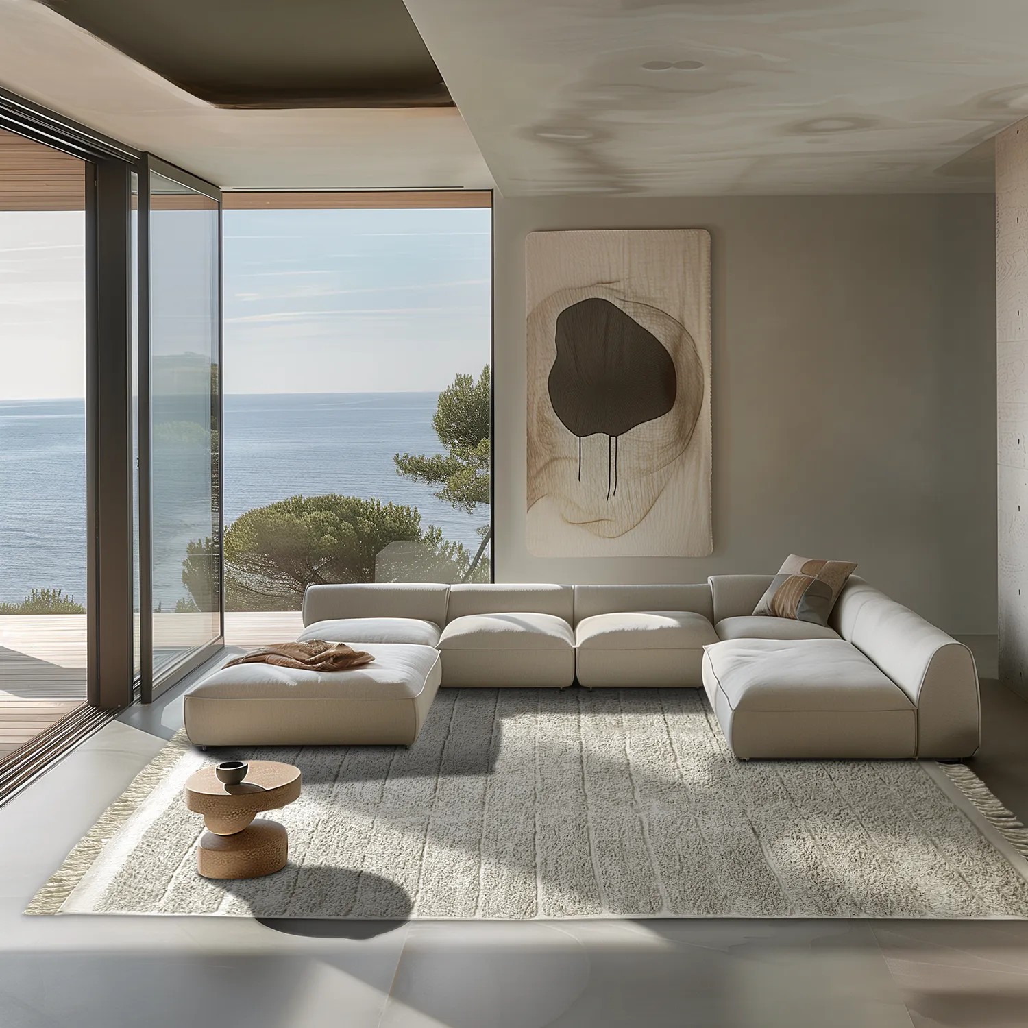 Shaggy szőnyeg - Willow Natural Cotton Shaggy (greige)