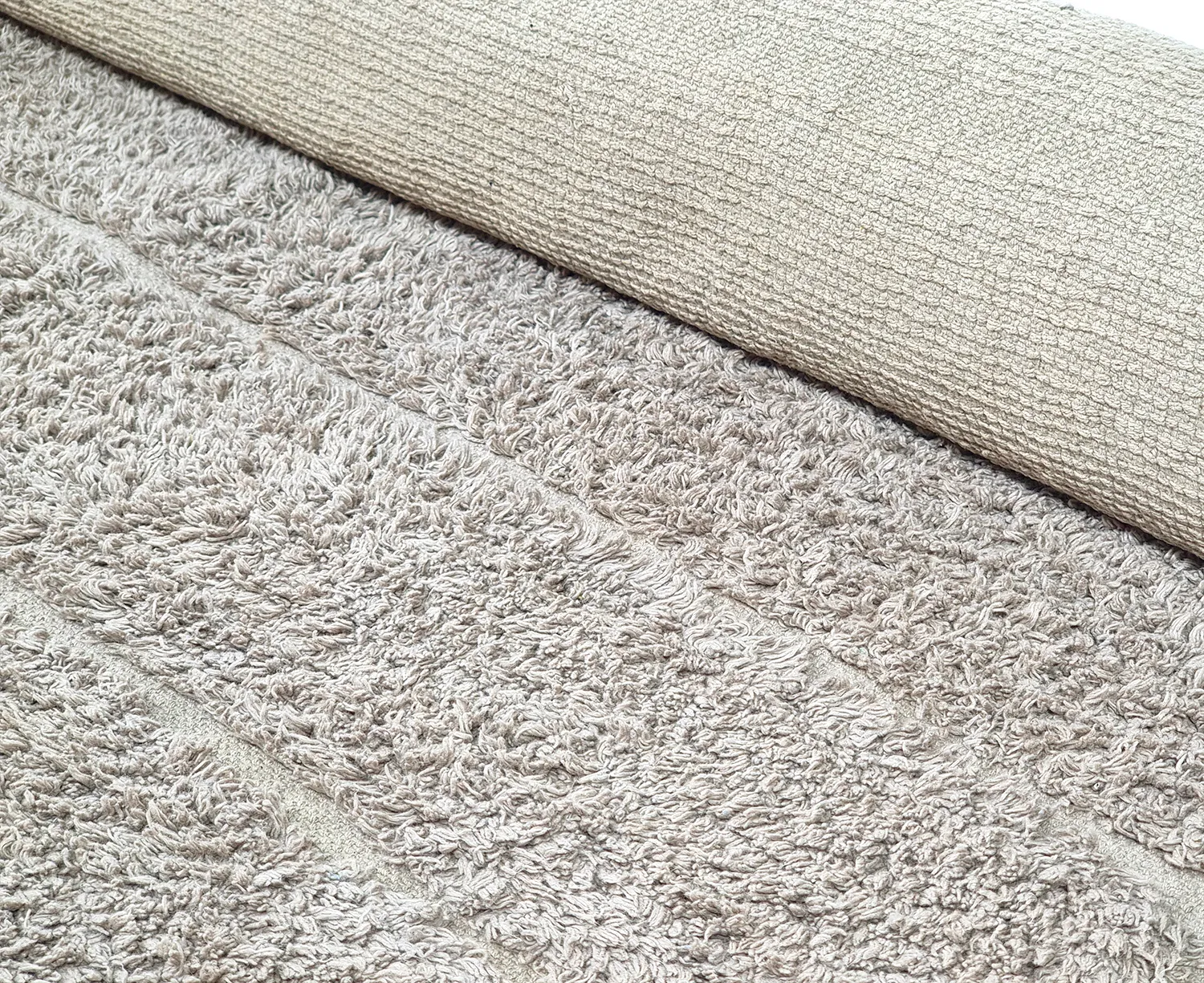 Kerek szőnyeg - Willow Natural Cotton Shaggy (greige)