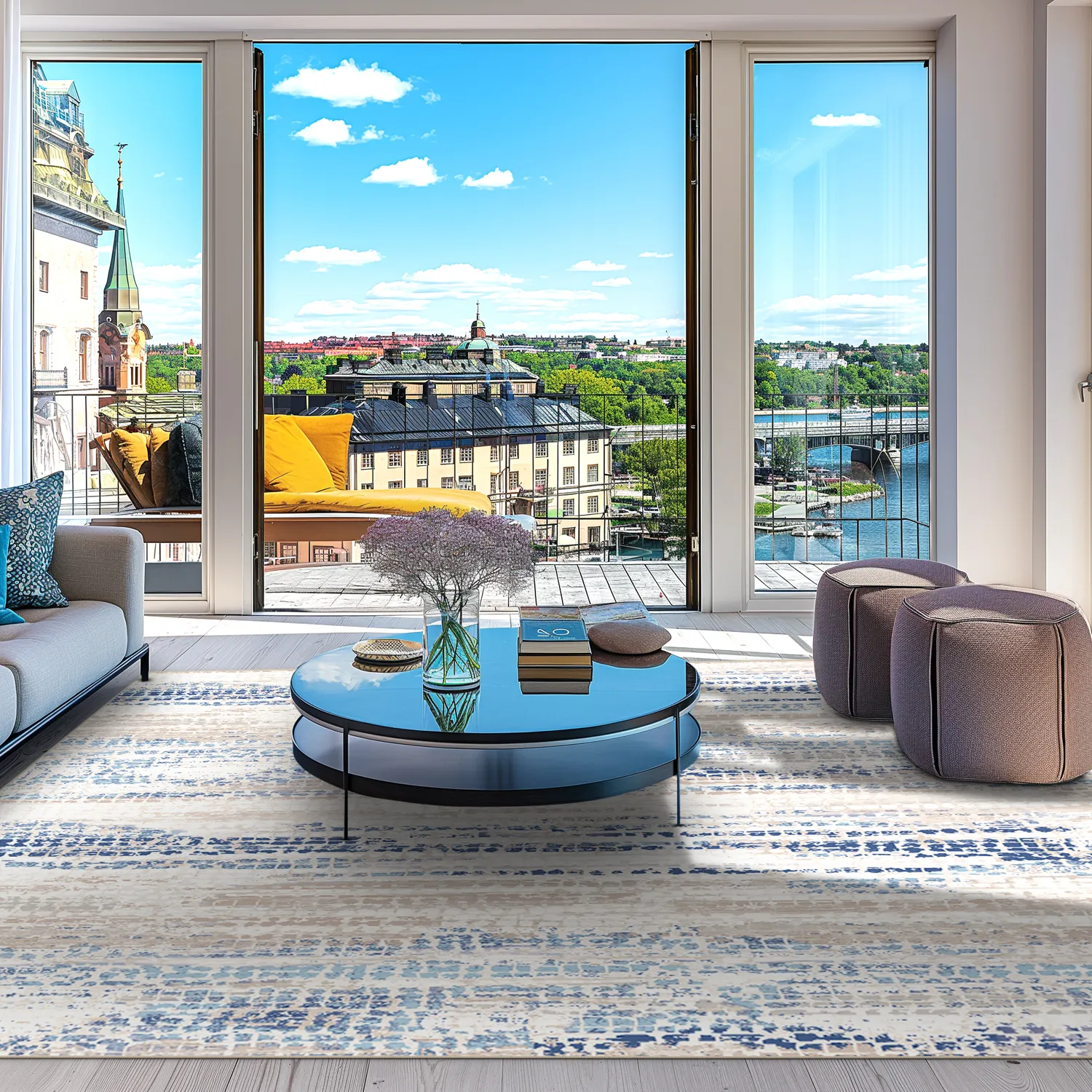 Wilton szőnyeg - Yafran (kék)