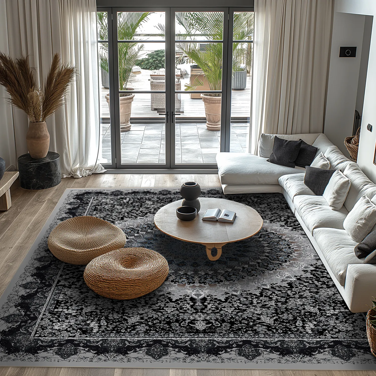 Wilton szőnyeg - Yelda (fekete/többszínű)