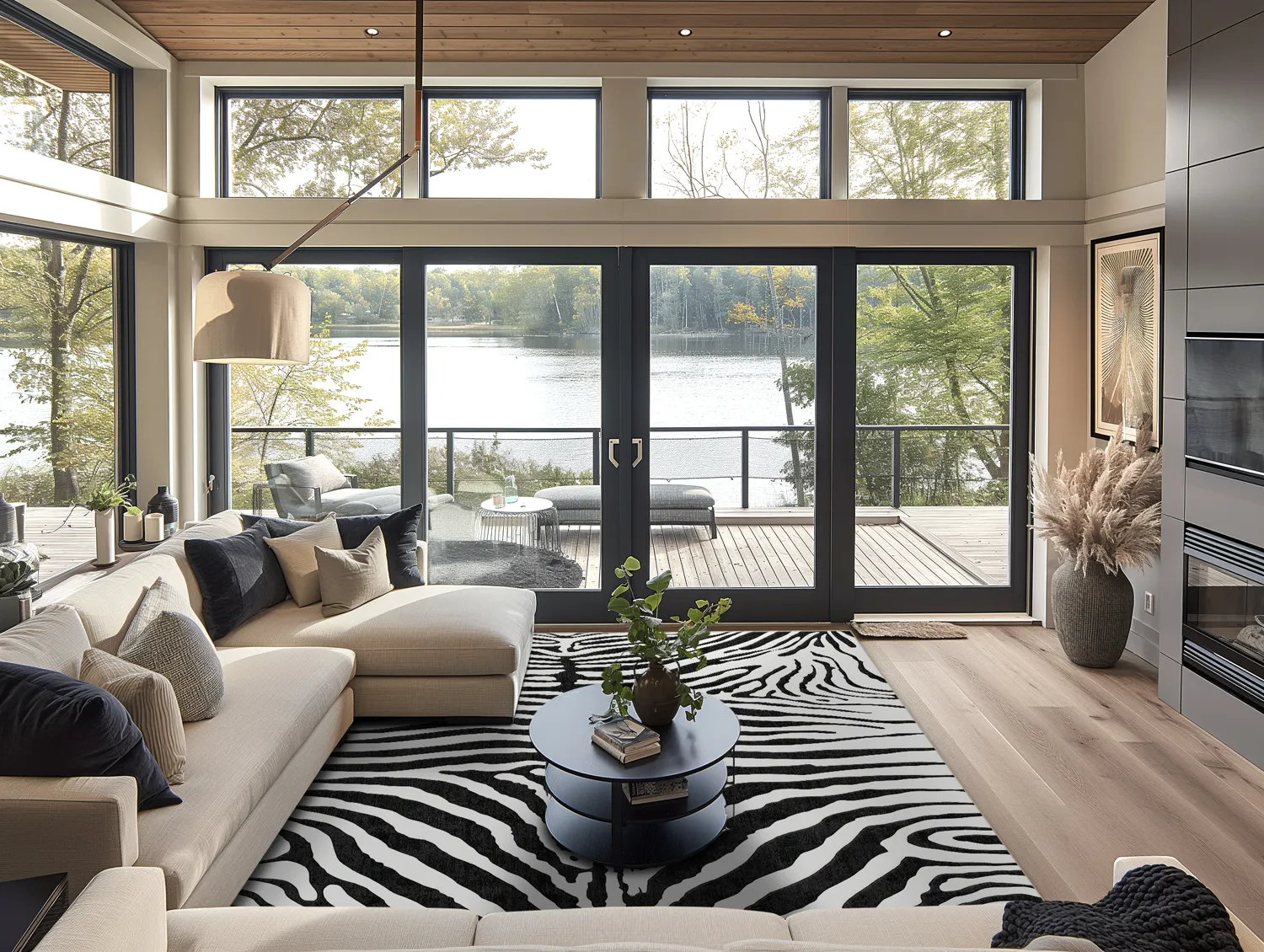 Wilton szőnyeg - Zebra (fekete/fehér)