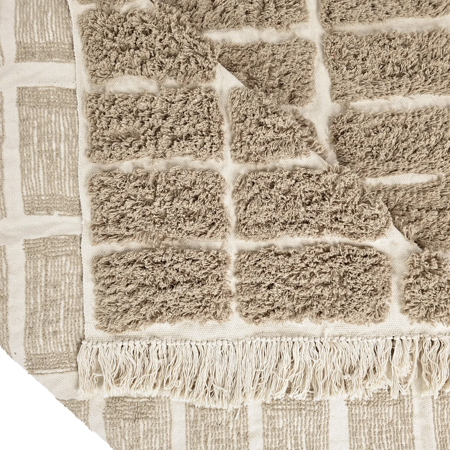 Shaggy szőnyeg - Zola Natural Cotton Shaggy (bézs)