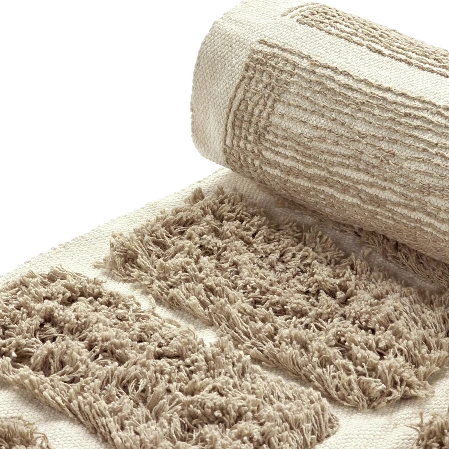 Shaggy szőnyeg - Zola Natural Cotton Shaggy (bézs)