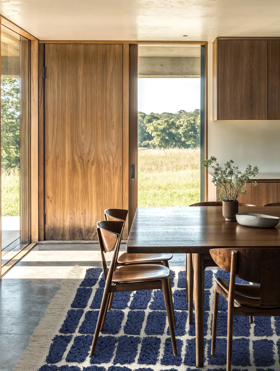 Shaggy szőnyeg - Zola Natural Cotton Shaggy (kék)