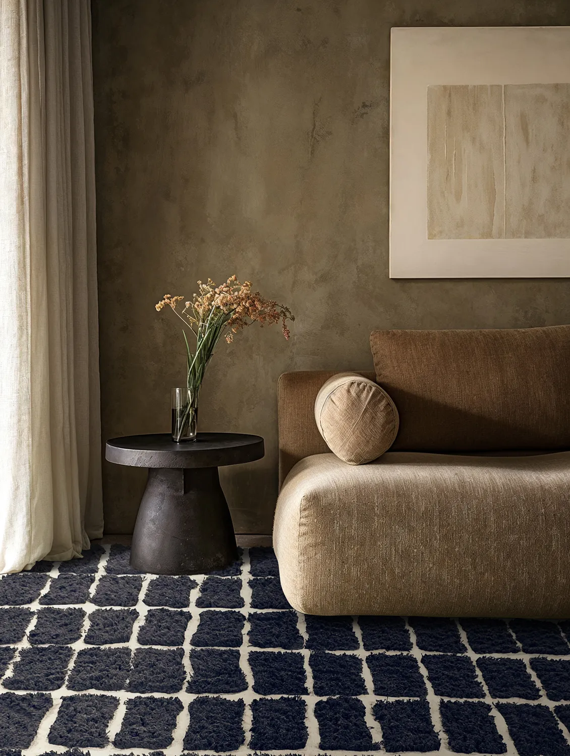 Shaggy szőnyeg - Zola Natural Cotton Shaggy (sötétszürke)