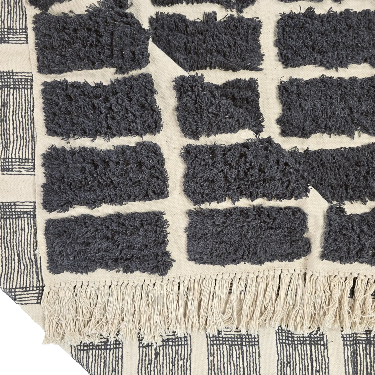 Shaggy szőnyeg - Zola Natural Cotton Shaggy (sötétszürke)